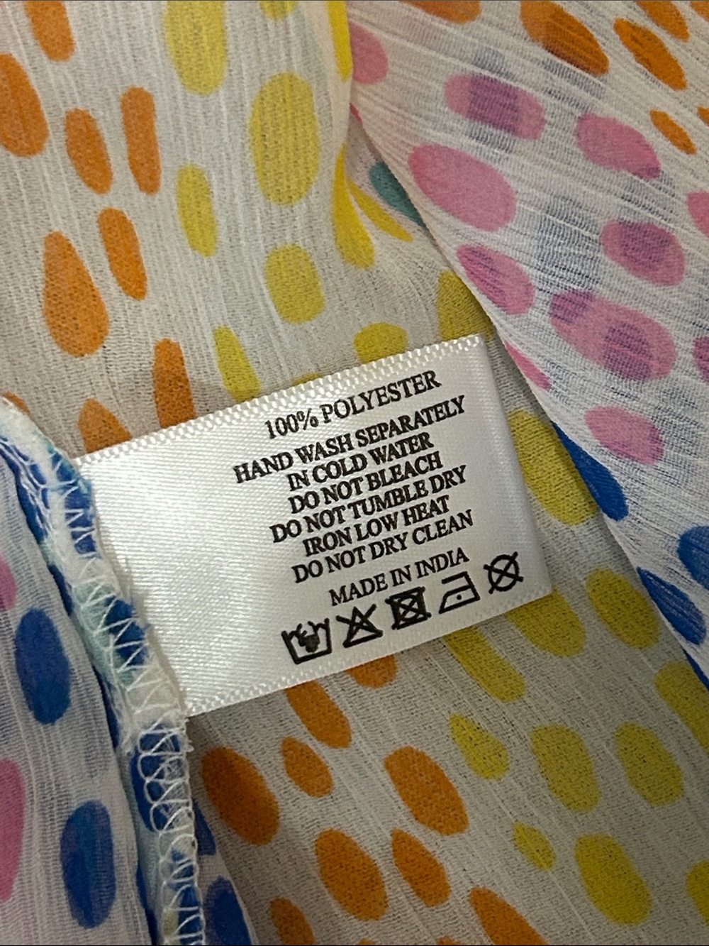 America & Beyond Rainbow Stripe/Cheetah Swim Cover-Up Maxi Sz S - Picture 4 of 6